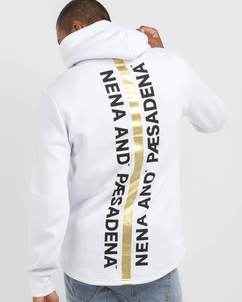 Nena & Pasadena Primal Hooded Dual Curved Sweater for Mens