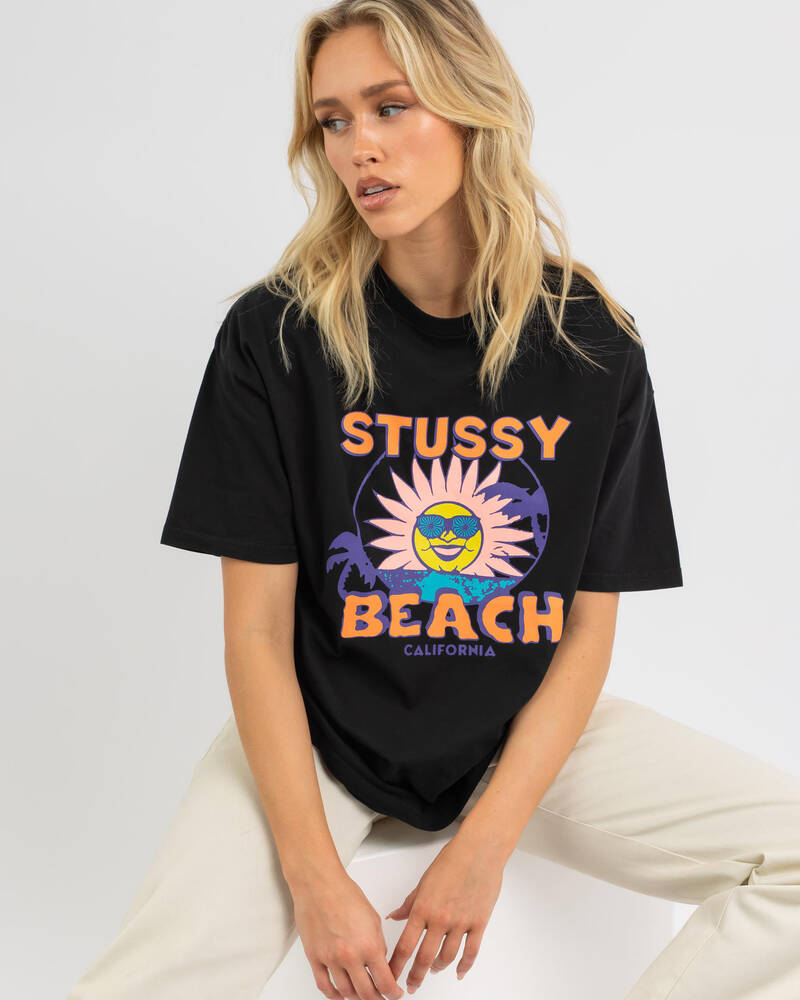 Stussy Beach Relaxed T-Shirt for Womens