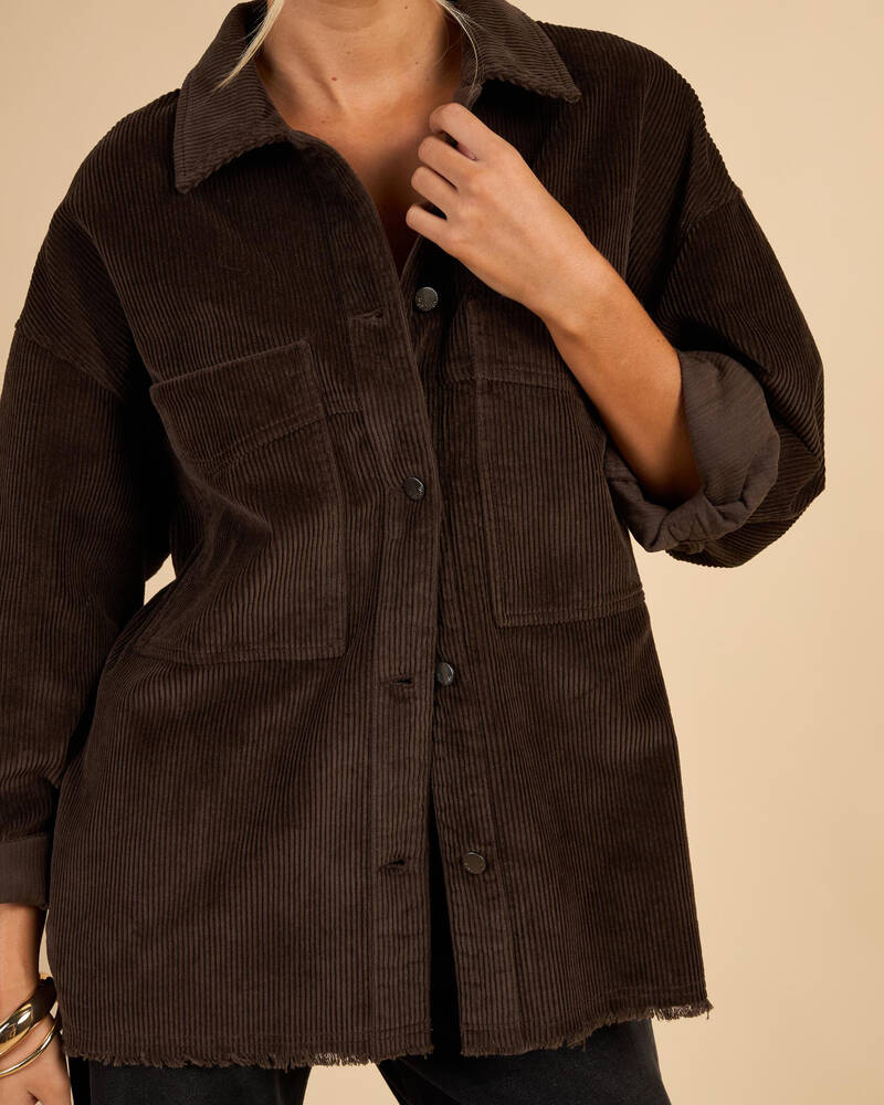 Mooloola Carter Cord Shacket for Womens