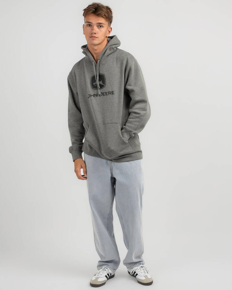 John Deere Logo Fleece Hoodie for Mens