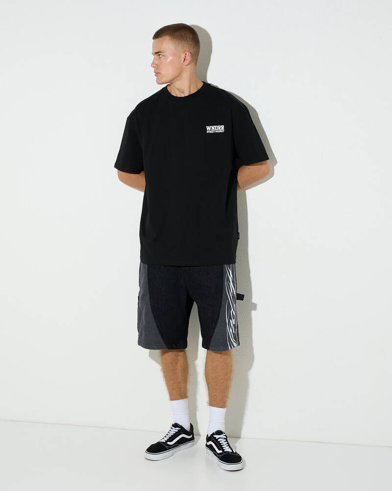 Wndrr Street Market Box Fit T-Shirt for Mens