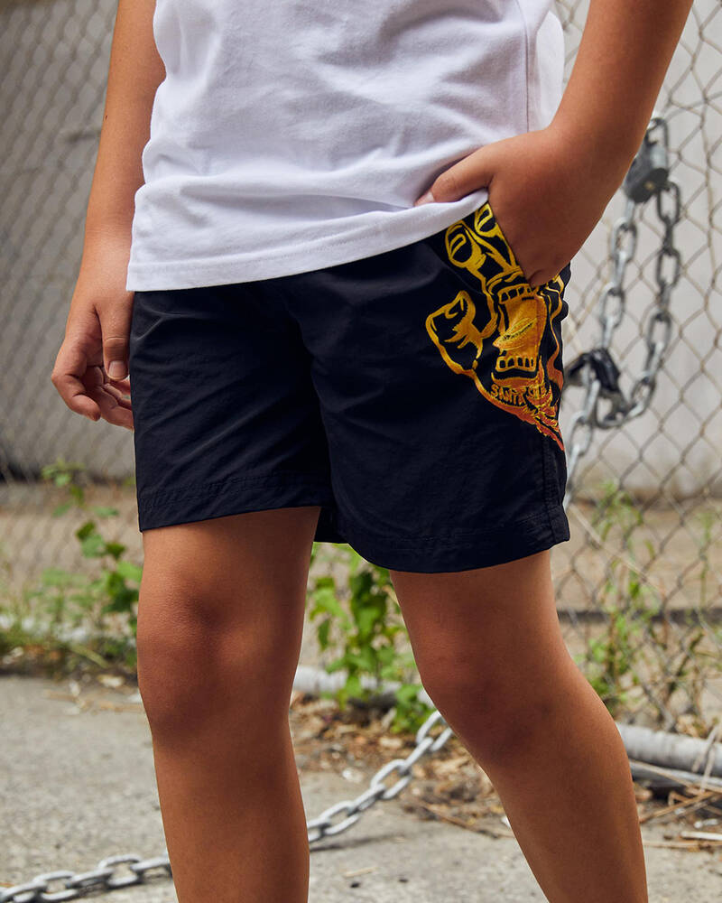 Santa Cruz Boys' Screaming Hand Fade Beach Shorts for Mens