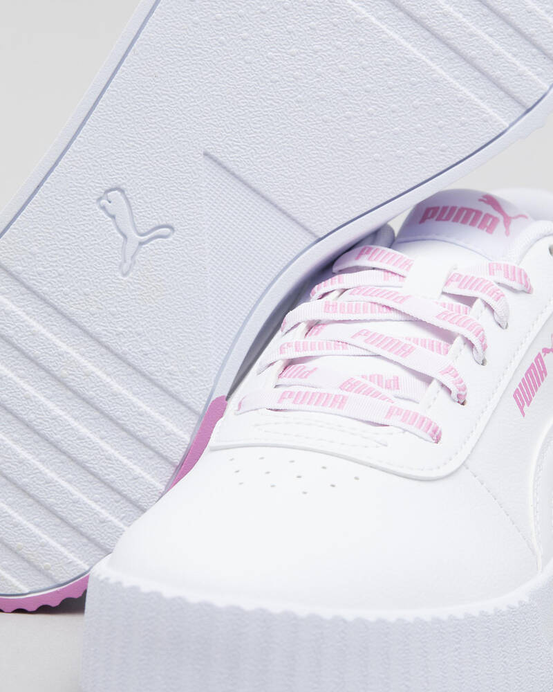 Puma Carina Womens Logomania Shoes for Womens