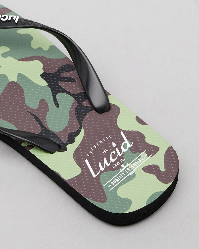 Lucid Lucid Wedge Camo Thongs for Mens