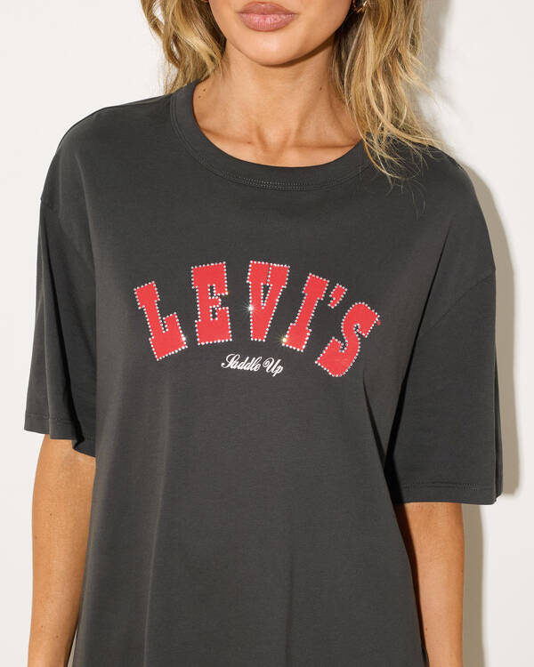 Levi's Rhinestone Archival Graphic Tabor T-Shirt for Womens