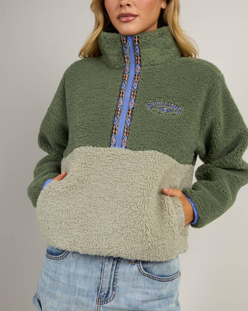 Billabong Horizon Mock Neck Half Zip Sweatshirt for Womens