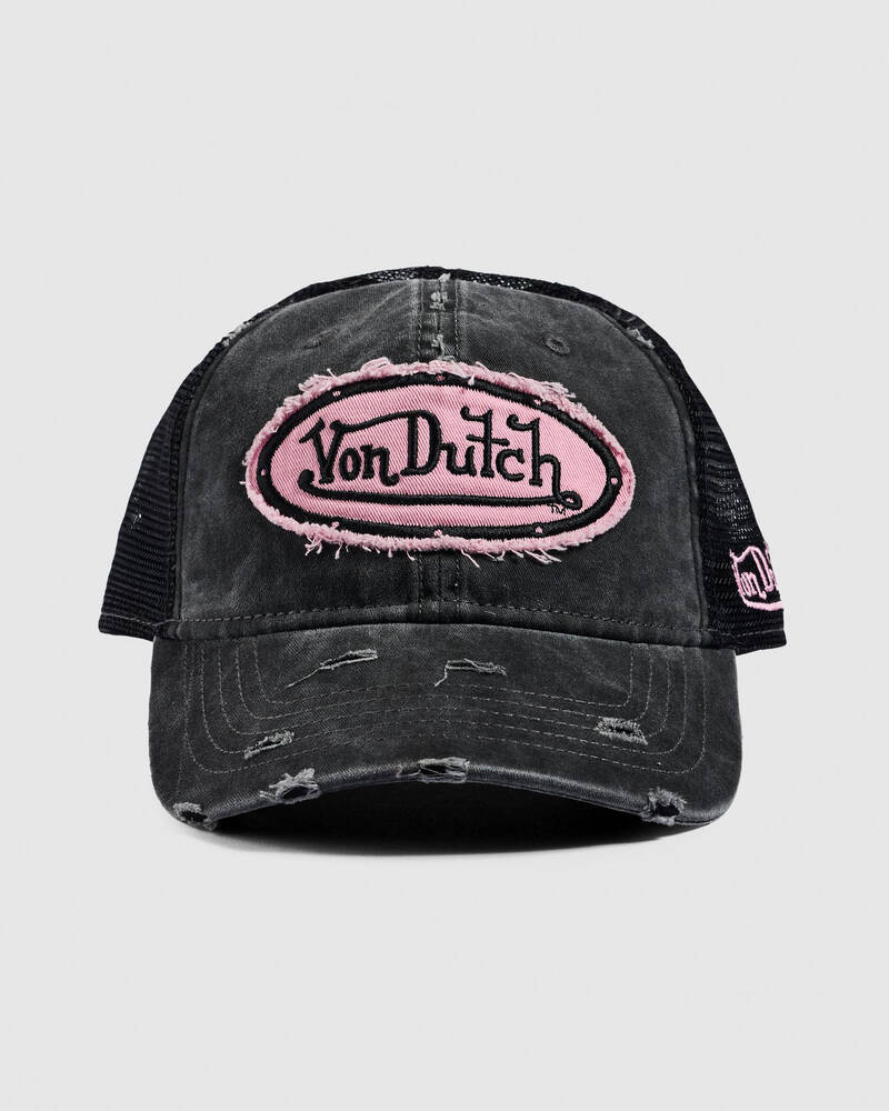 Von Dutch Distressed Trucker Cap for Unisex