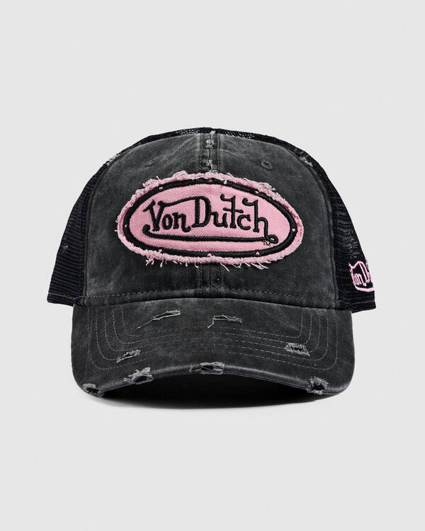 Von Dutch Distressed Trucker Cap for Unisex