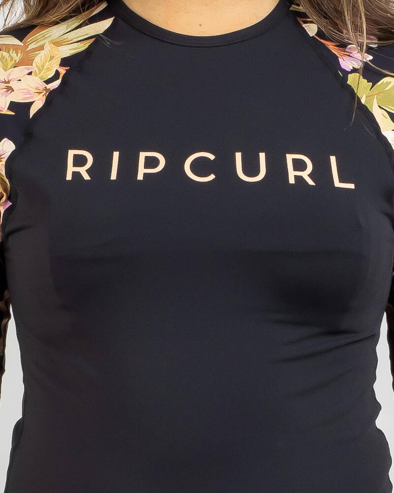 Rip Curl Sunday Swell Short Sleeve Rash Vest for Womens