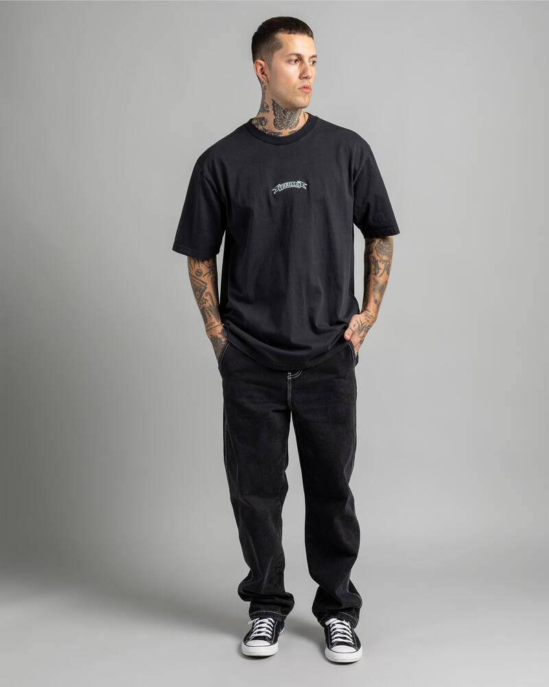 Thrills Pendant Embro Oversize Fit T-Shirt for Mens