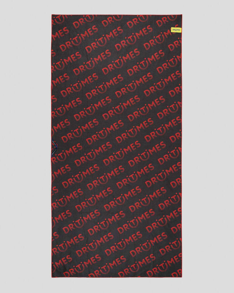 DRITIMES Staple Black Red Towel for Mens