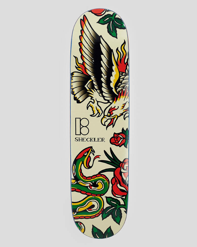 Plan B Sheckler Traditional 8.0" Skateboard Deck for Unisex