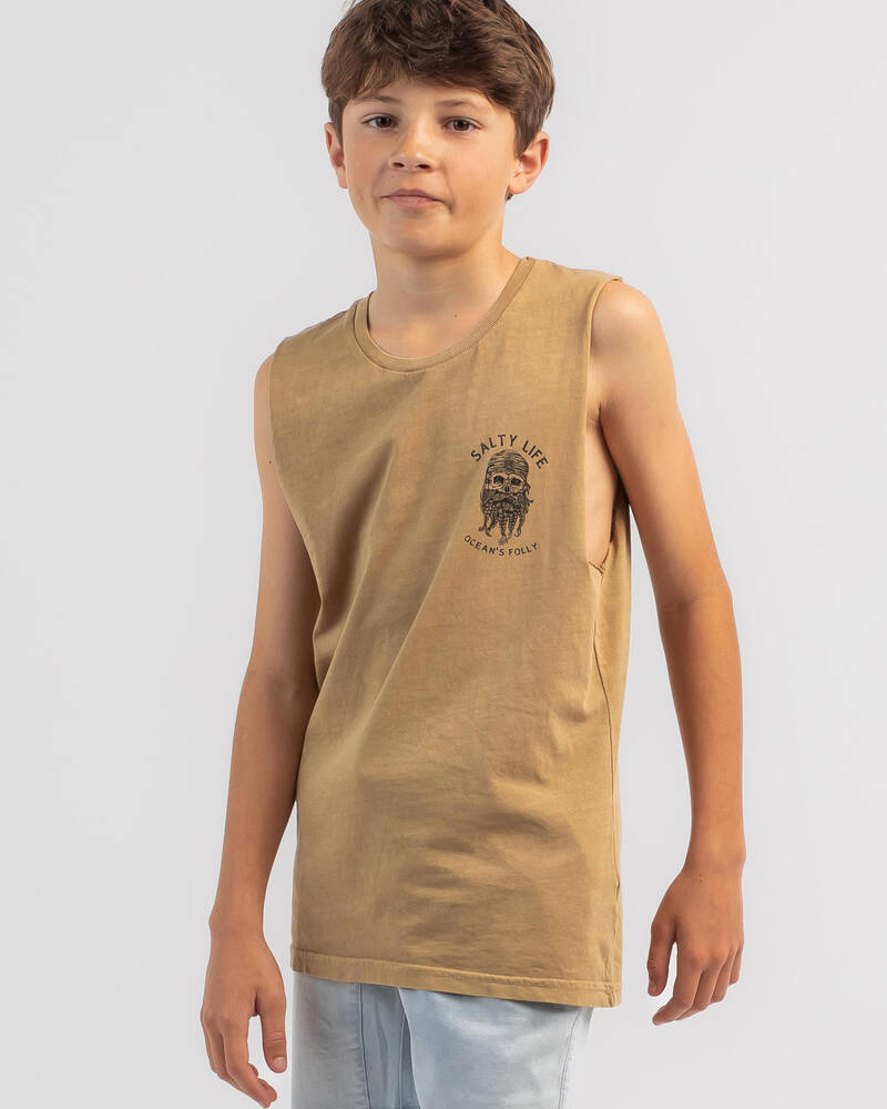 Salty Life Boys' Dutchman Muscle Tank for Mens