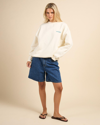 Rip Curl Neon Diamond Heritage Crewneck Sweatshirt for Womens image number null