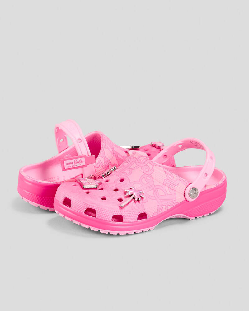 Crocs Mattel Pink Barbie Classic Clogs for Unisex