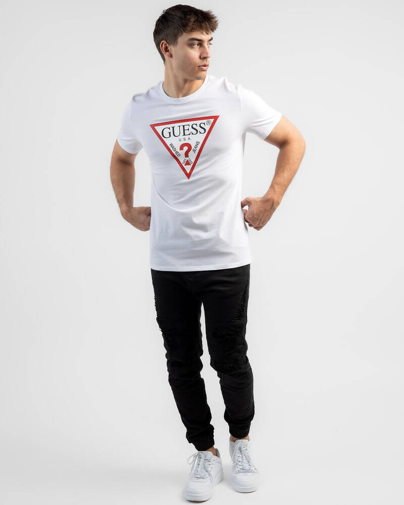 GUESS Jeans CN Original Logo T-Shirt for Mens