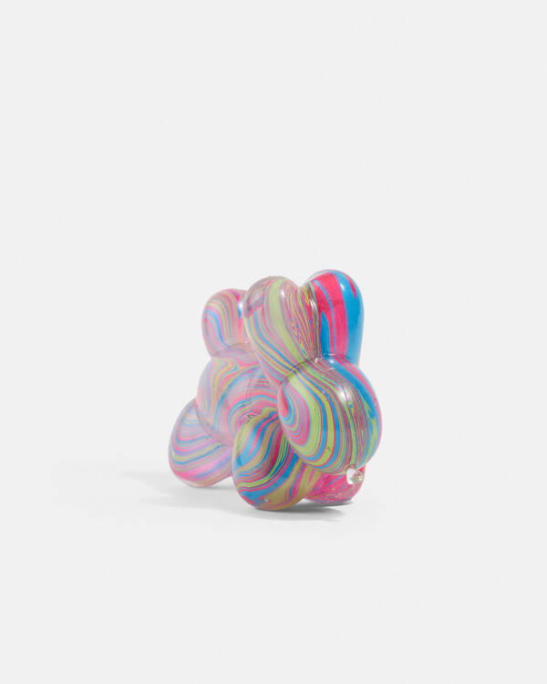 Get It Now Balloon Dog Paint Drip Look Squishy Fidget Toy for Unisex