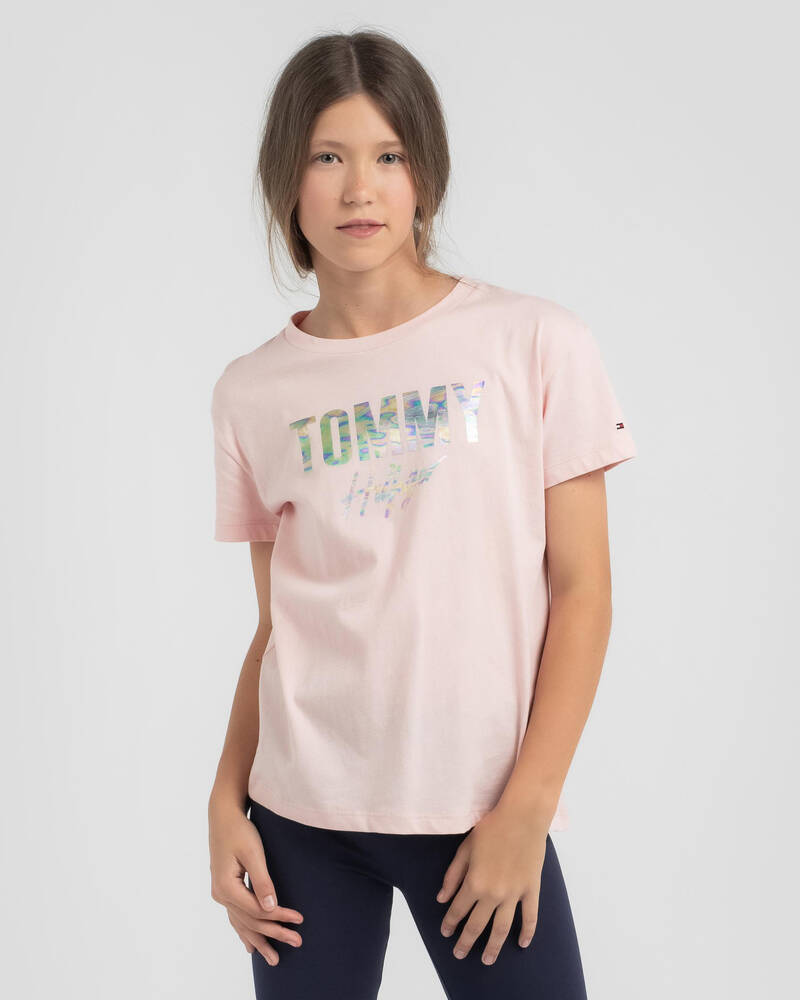 Tommy Hilfiger Girls' Tommy Foil T-Shirt for Womens