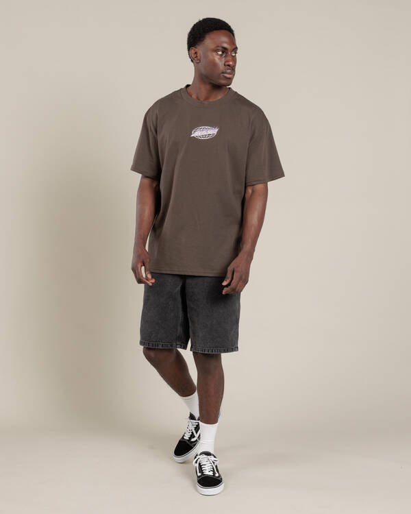 Santa Cruz Global Flame Strip Front T-Shirt for Mens