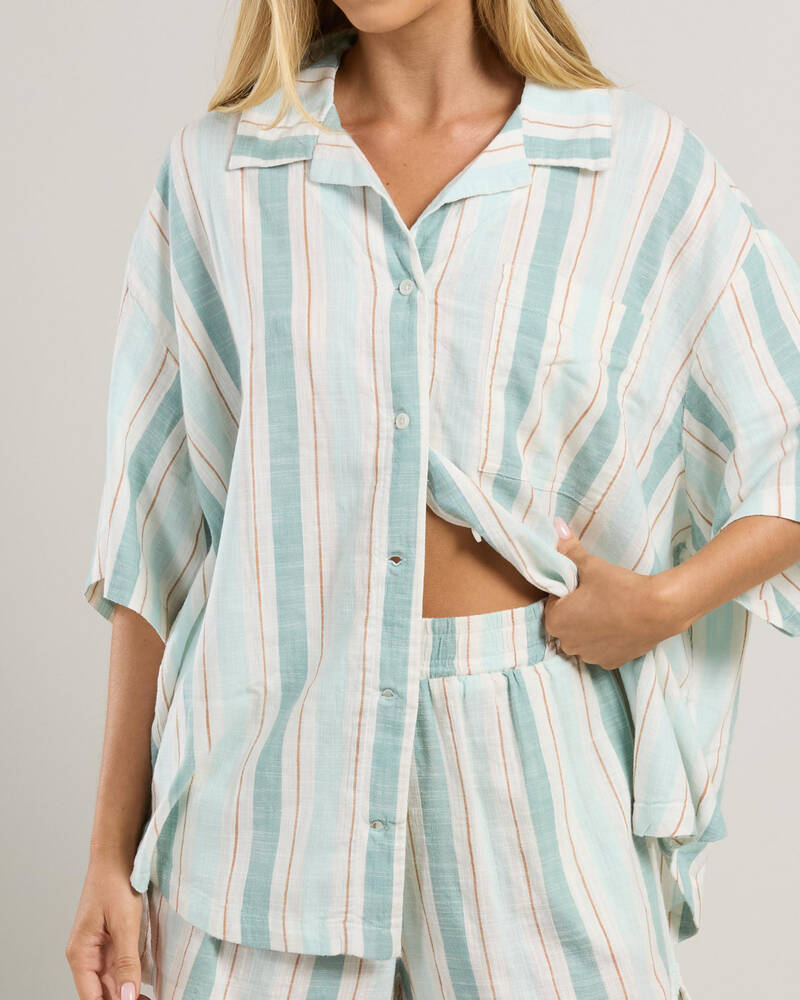 Roxy Bisous Stripe Shirt for Womens