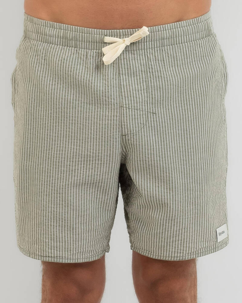 Rhythm Seersucker Stripe Jam Shorts for Mens