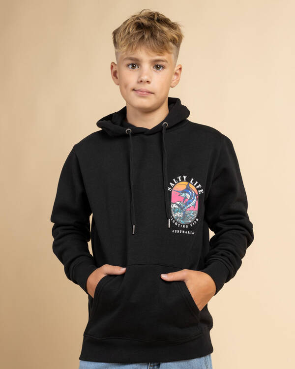 Salty Life Boys' Aqua Warrior Hoodie for Mens
