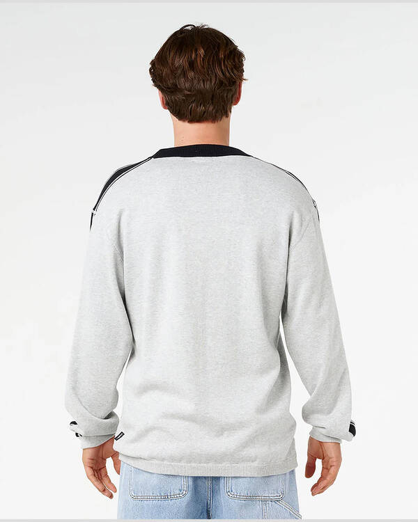 Rip Curl Panel Beater Knit Crew Jumper for Mens