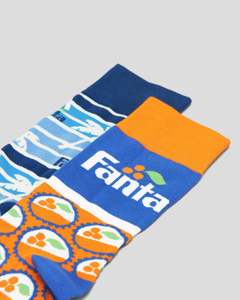 FOOT-IES Fanta Summer Organic Socks 2 Pack for Mens