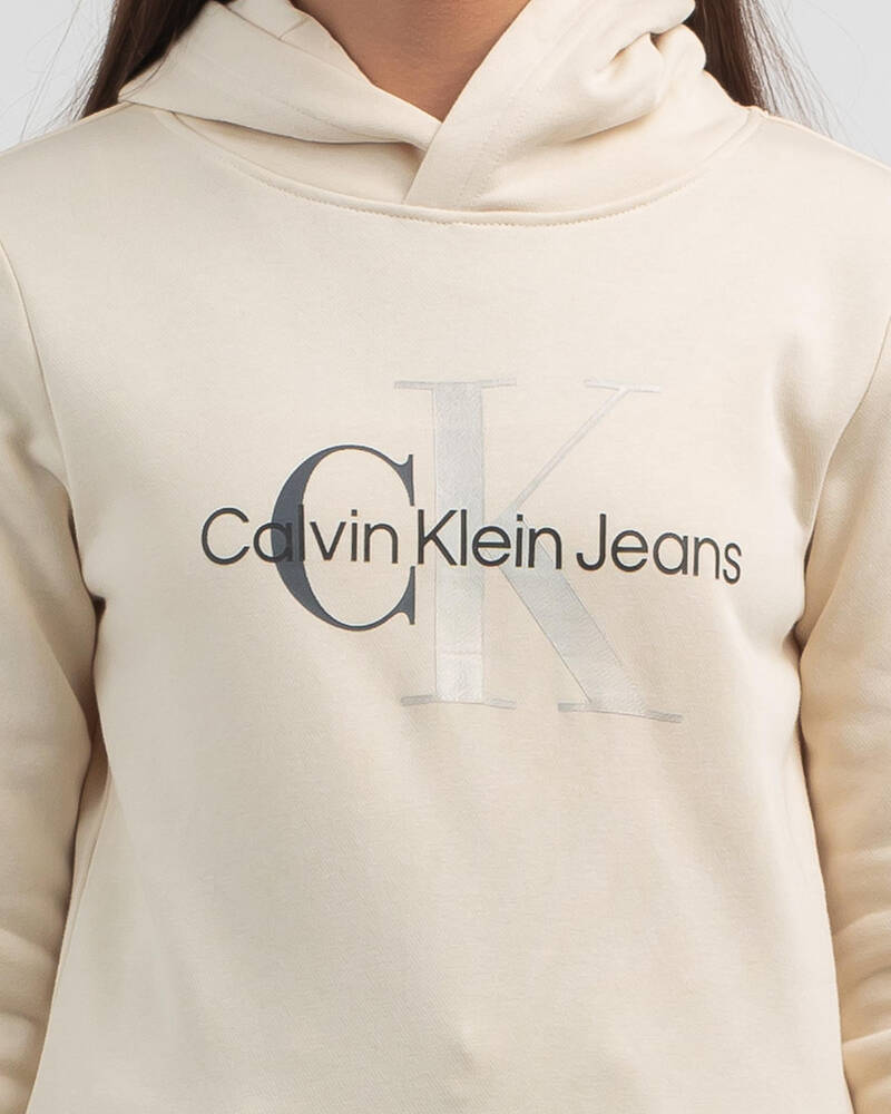 Calvin Klein Girls' Mixed Monogram Hoodie for Womens