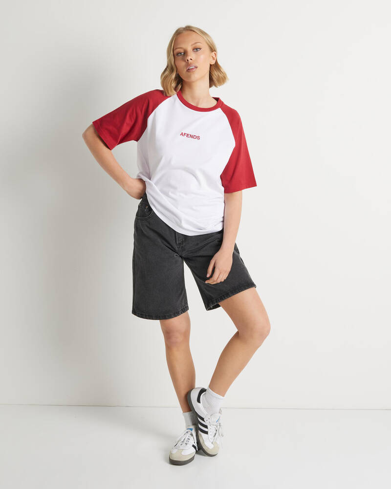 Afends Ryan Oversized Raglan T-Shirt for Womens
