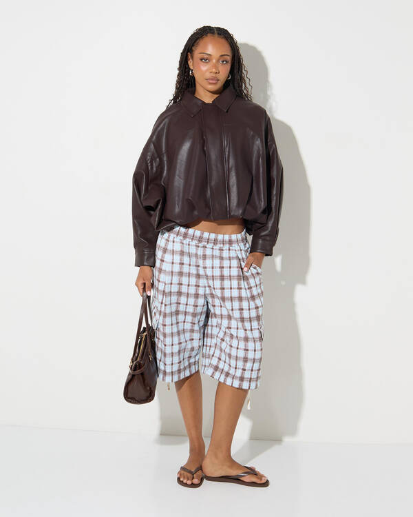 Ava And Ever Frankie Faux Leather Jacket for Womens