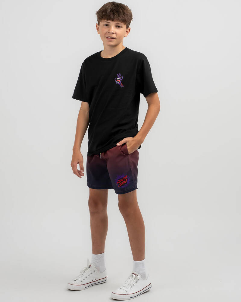 Santa Cruz Boys' Burst Oval Dot Board Shorts for Mens