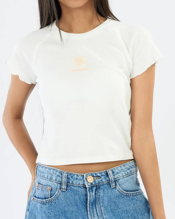 Billabong Sundown Bloom Ringer Tee for Womens
