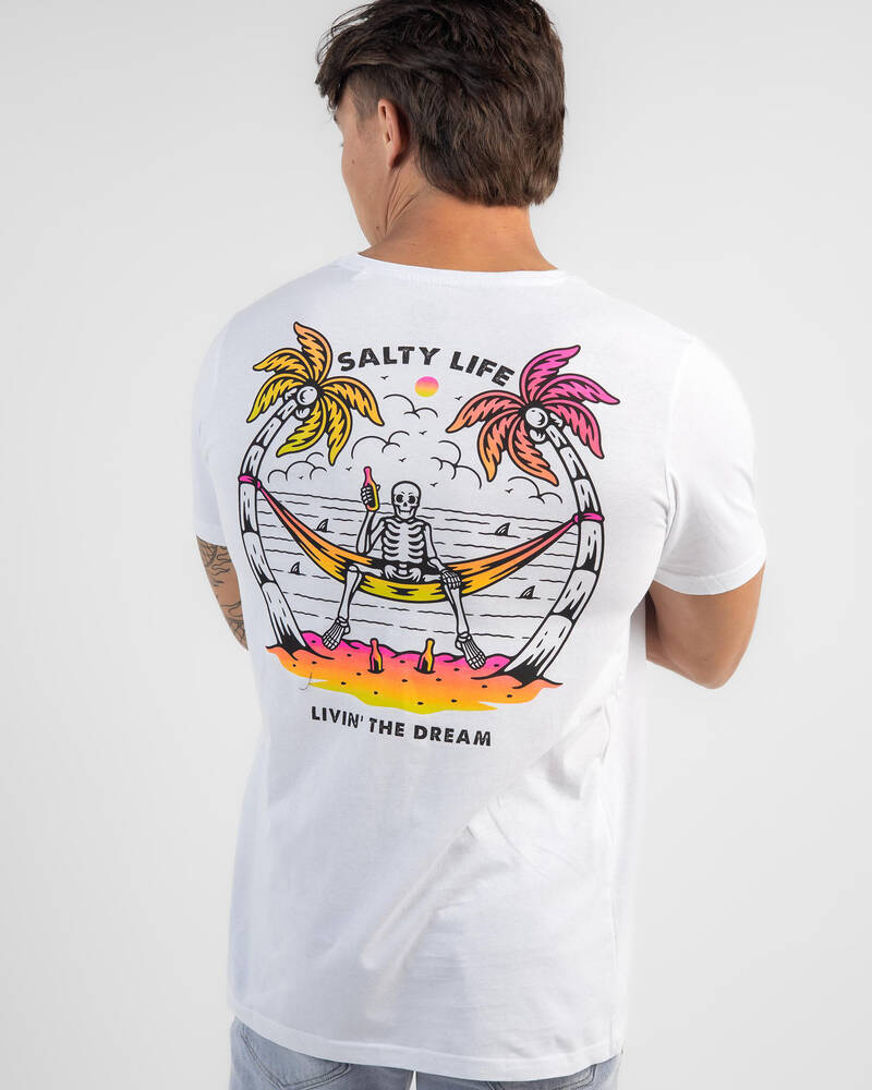 Salty Life Livin The Dream T-Shirt for Mens