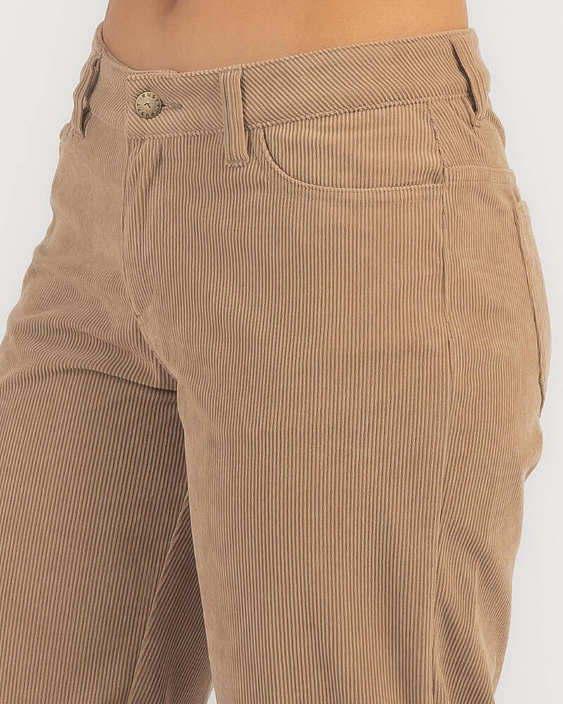 Rusty The Secret Low Rise Cord Pants for Womens