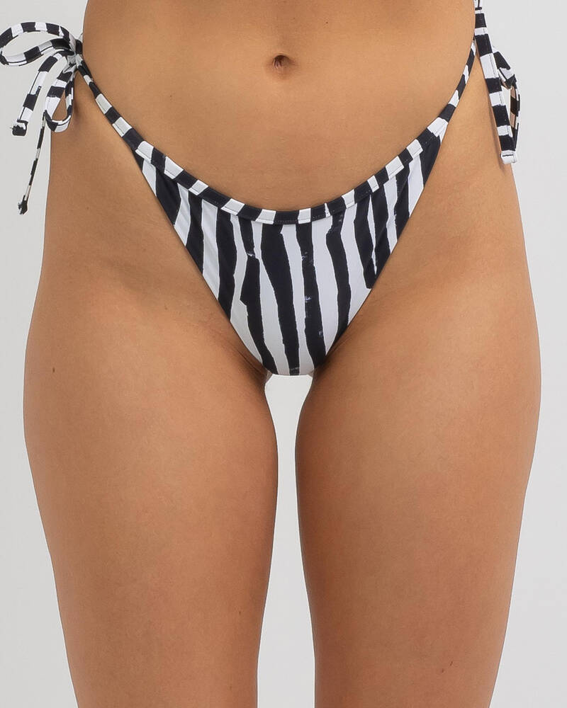 Rip Curl Safari Stripe Cheeky Bikini Bottom for Womens