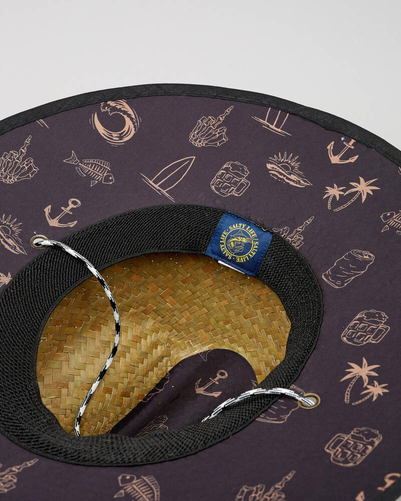 Salty Life Tanked Straw Hat for Mens