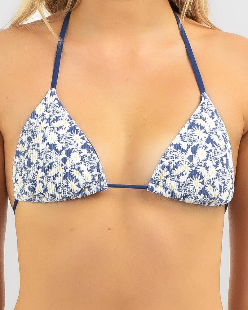 RVCA Dais Slide Halter Bikini Top for Womens