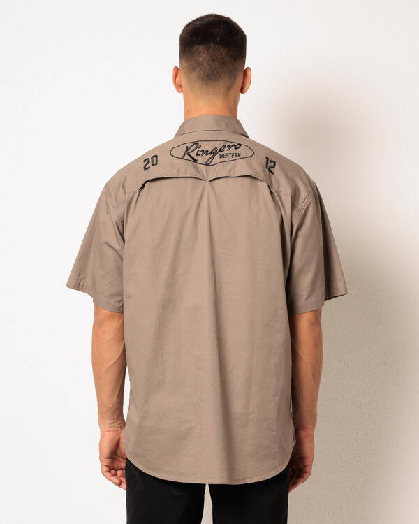 Ringers Western Bull Dodger Short Sleeve Shirt for Mens