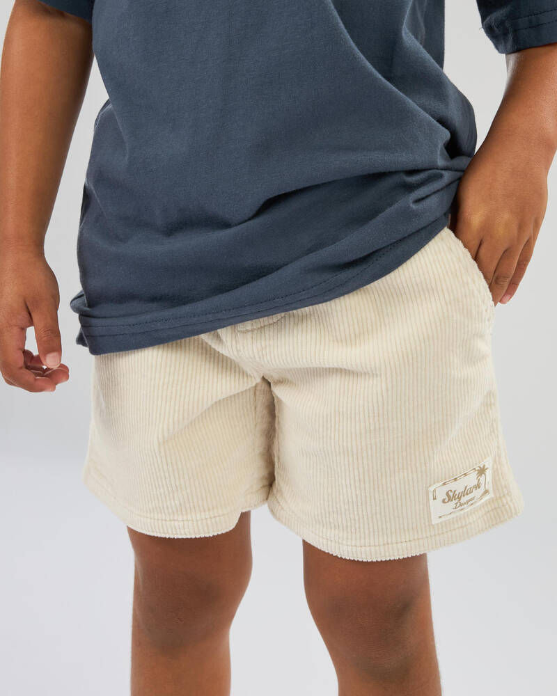 Skylark Toddlers' Cord Elastic Waist Shorts for Mens