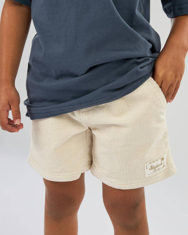 Toddlers' Cord Elastic Waist Shorts