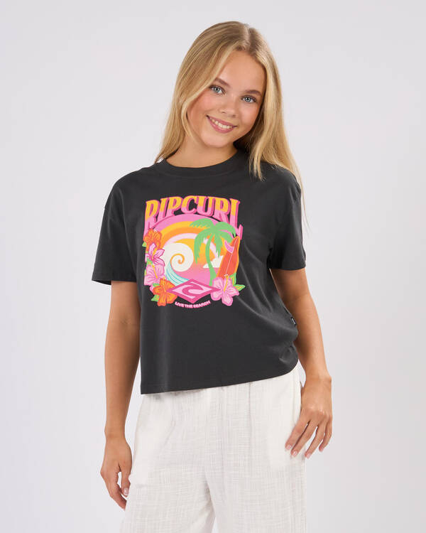 Girls' Tropical Dawn Crop T-Shirt