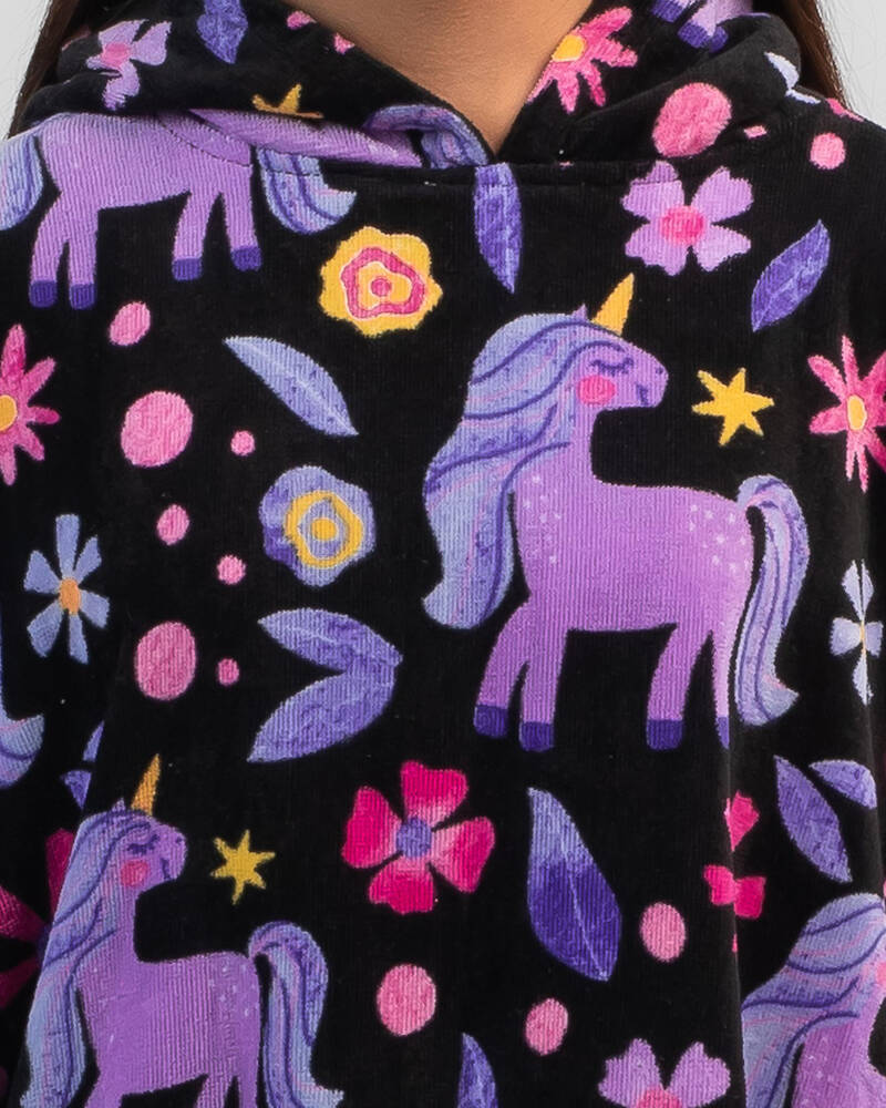 Topanga Girls' Sparkly Unicorn Hooded Towel for Womens
