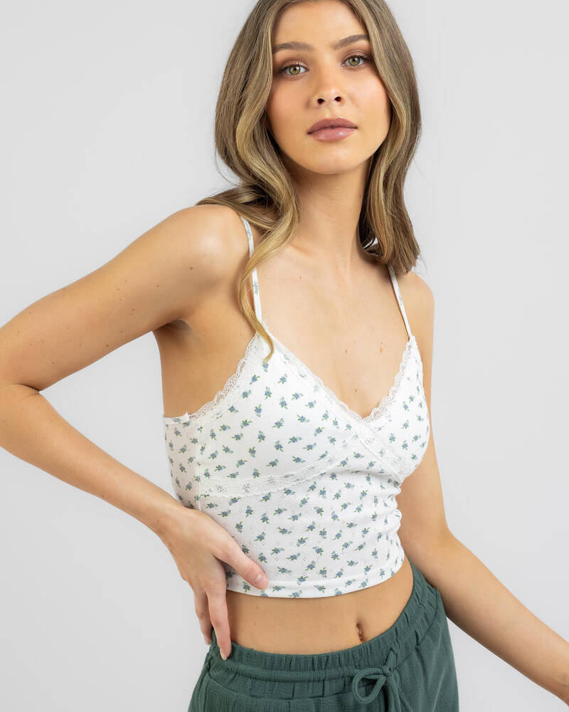 Mooloola Sleepover Lace Cami Top for Womens