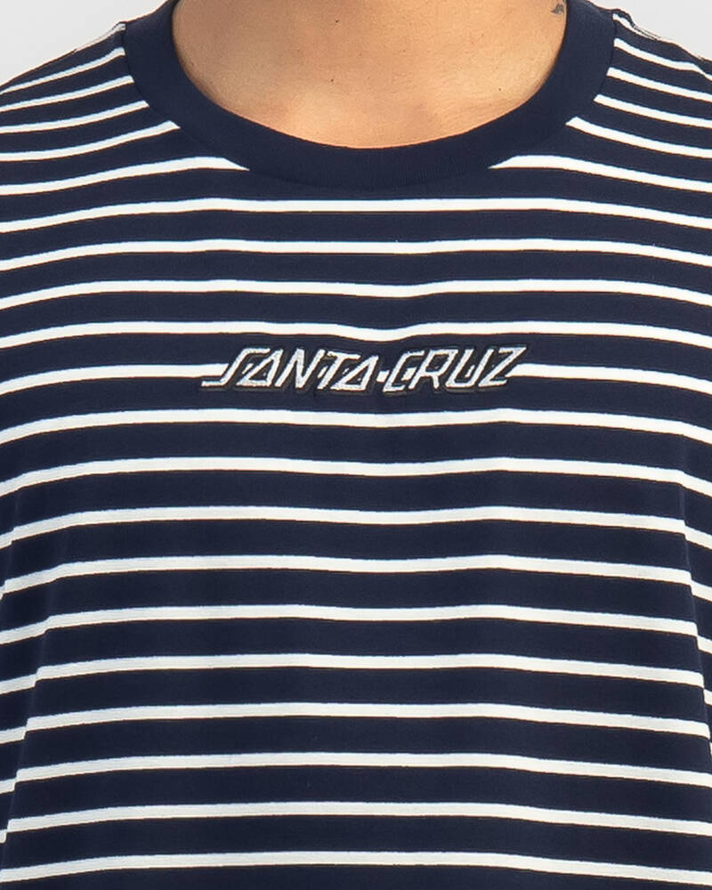 Santa Cruz Strip Stripe T-Shirt for Mens