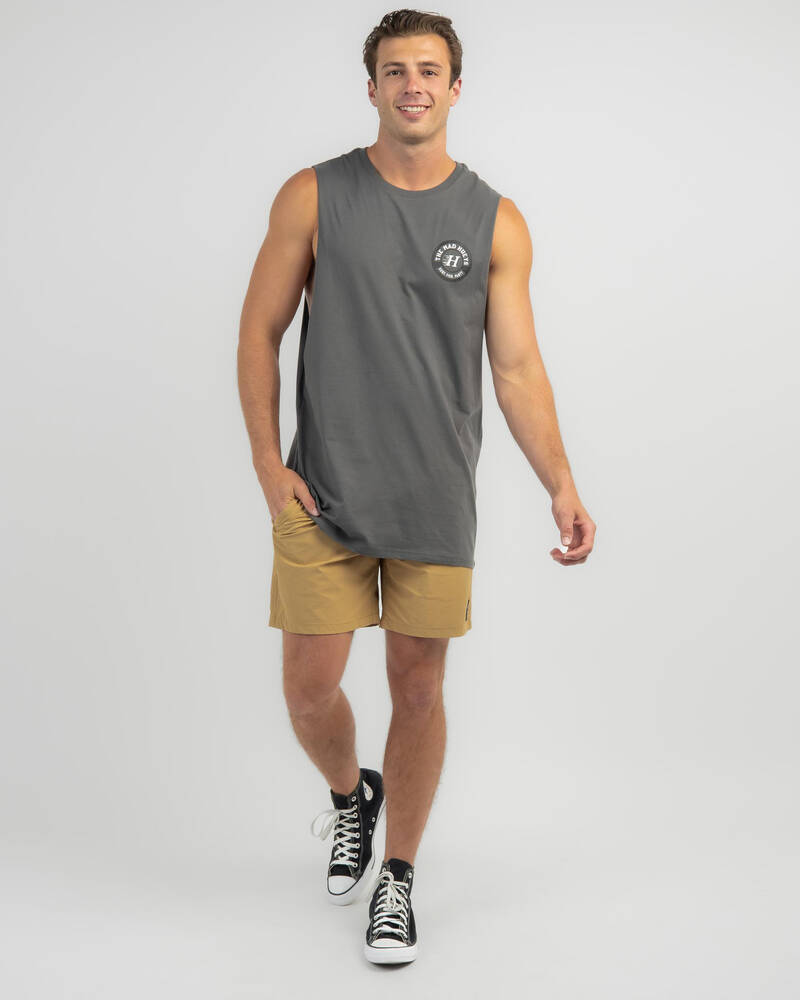 The Mad Hueys Surf Fish Party Singlet for Mens