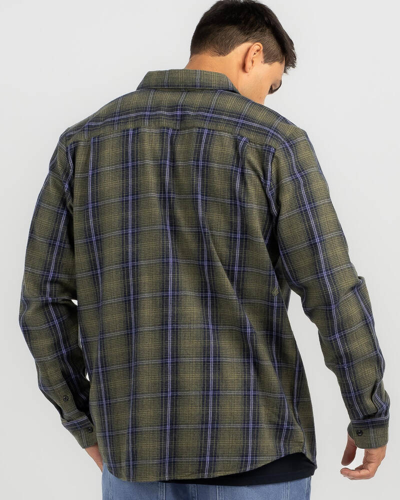 Volcom Heavy Twills Long Sleeve Flanno Shirt for Mens