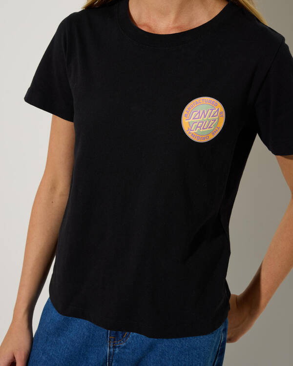 Santa Cruz MFG Retro Dot Reversible Chest T-Shirt for Womens