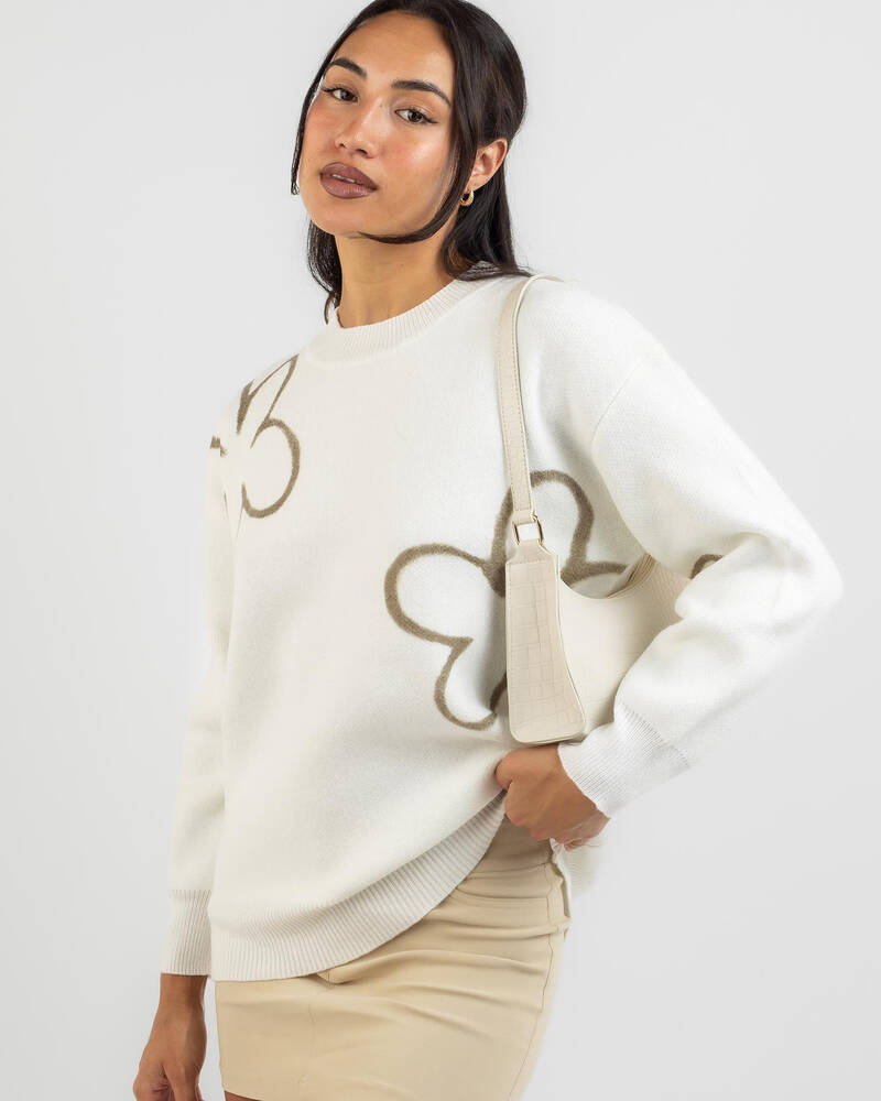 Mooloola Boo Crew Neck Knit Jumper for Womens