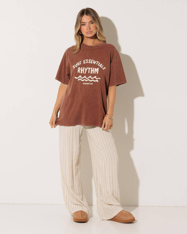 Rhythm Surf Essentials Oversized T-Shirt for Womens